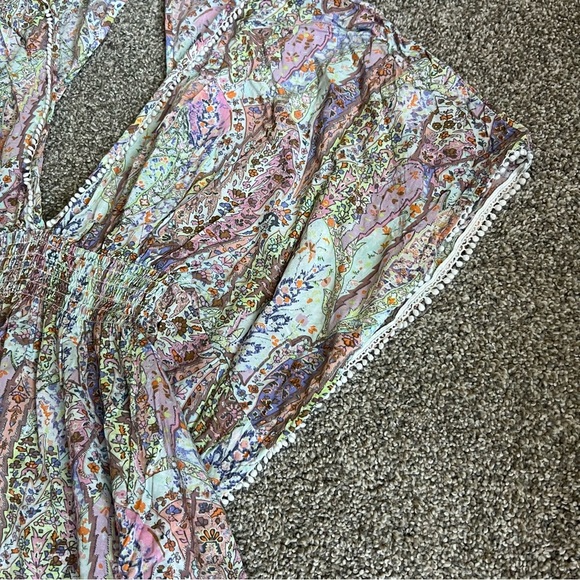 Victoria’s Secret Boho Paisley Pink/Green Swim Cover Up, Size Medium - Picture 5 of 11